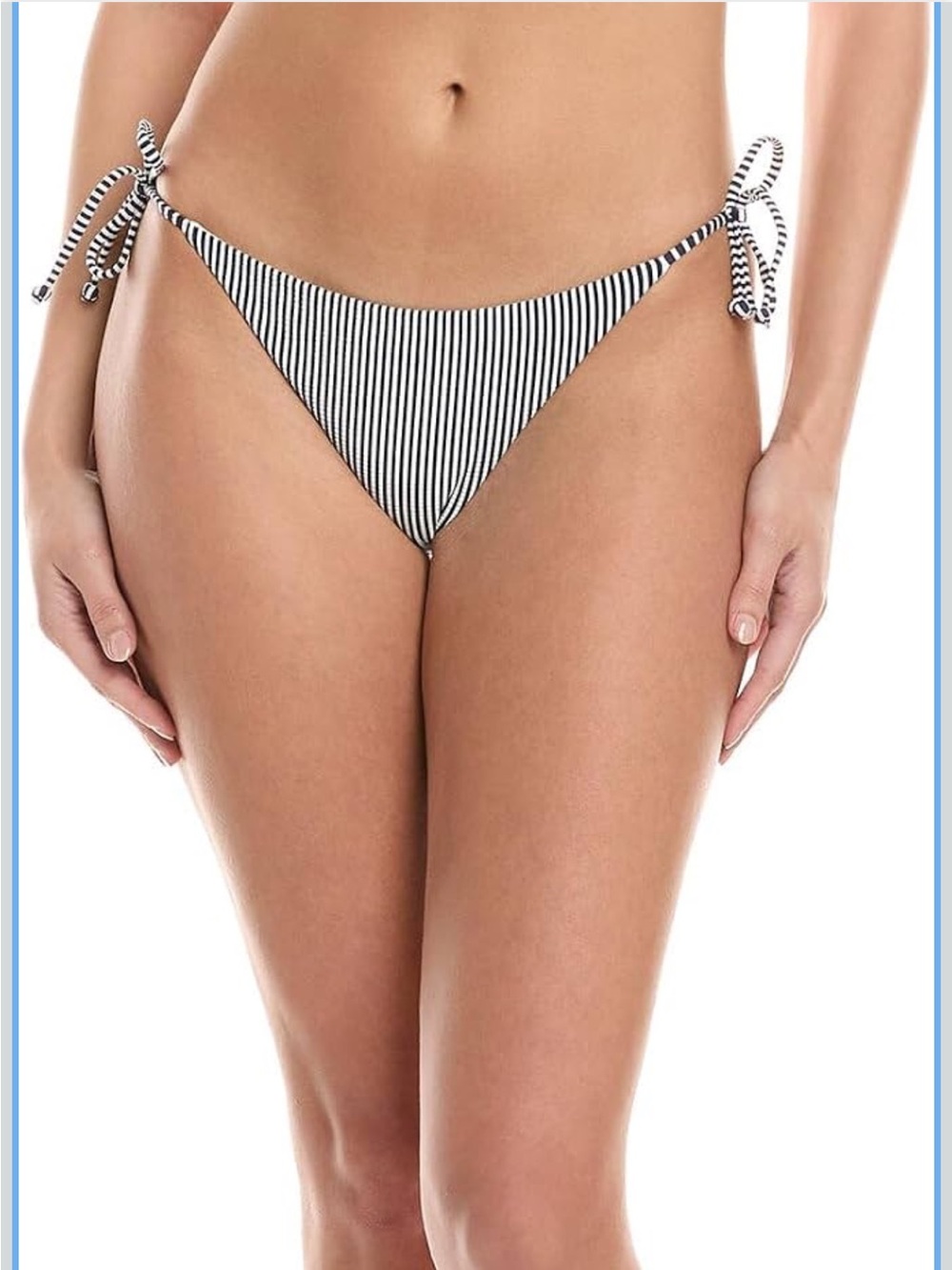 NWT ONIA KATE BIKINI BOTTOM Navy Blue Striped Size XS Retail $110